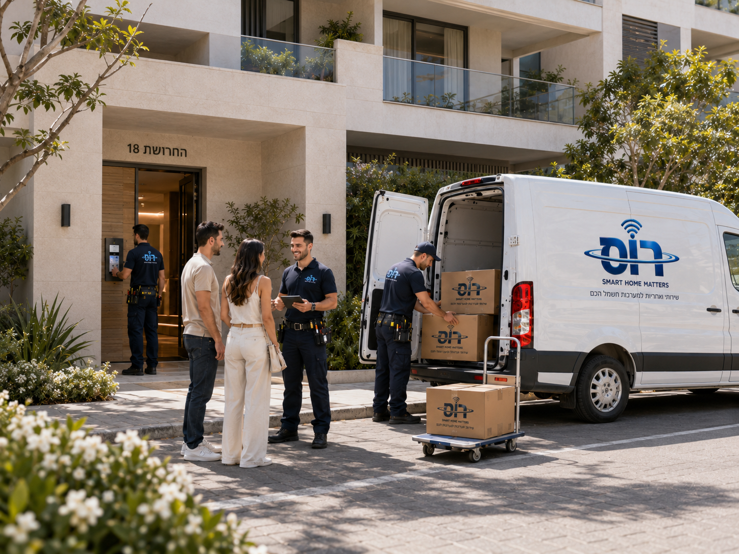 צוות השירות של רוס מלווה דיירים בפרויקט מגורים